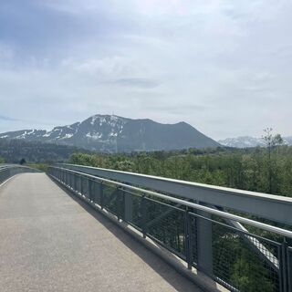 Illerbrücke mit Grünten im Blick