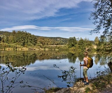Blick auf die Schielleitner Teiche