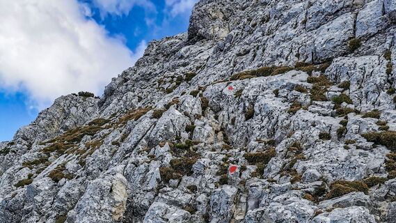 Wegmarkierung Route Arnspitze