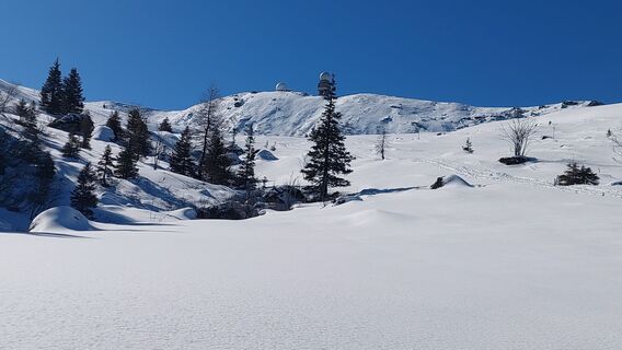 Skiroute durch das Kar. Koralpe