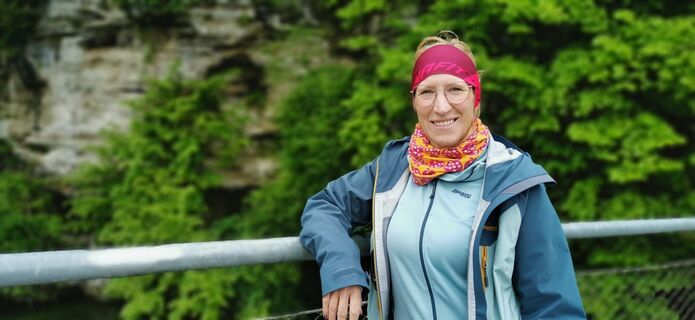 Photo de Klaus Lehner le long du parcours