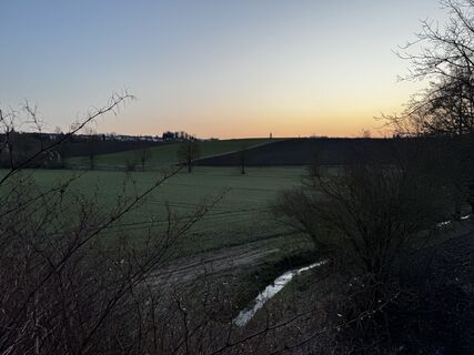 Donauwörth Gehen am morgen bei Sonnenaufgang