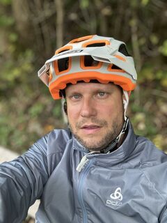 Photo de Fabian Lober le long du parcours