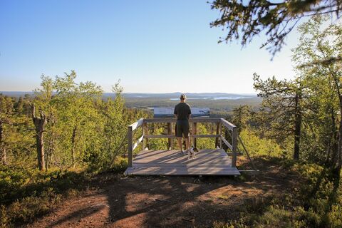 Aussichtspunkt entlang Pyhän Jyssäys in Ruka