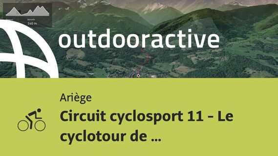 parcours vélo de route - Ariège: Circuit cyclosport 11 - Le cyclotour de ...