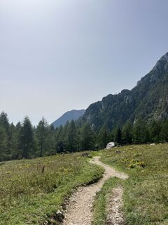 Foto von Eva Železnikar entlang der Tour