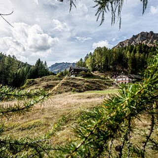Der Hof Zuort beim Val Sinestra.