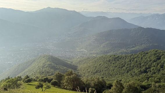 Foto de Marco Giorcelli a lo largo del recorrido