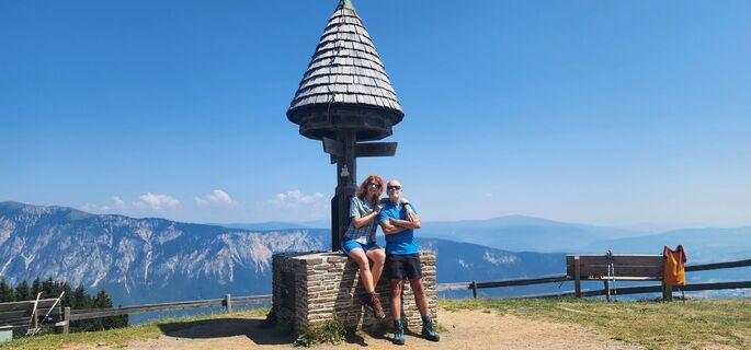 Photo de Barbara Turi le long du parcours