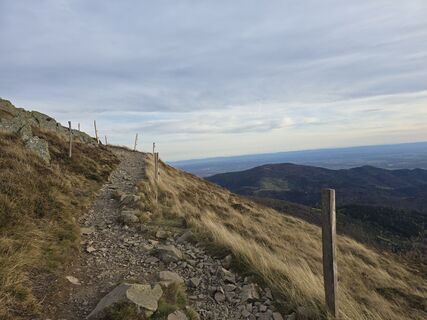 Photo de Michel Kennel le long du parcours