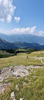 Photo de Mario Libardi le long du parcours