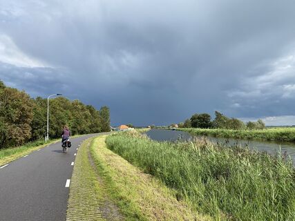Photo de Han en Christa Jordaan le long du parcours