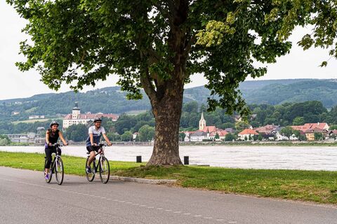 Radfahrer in Ybbs © Robert Herbst