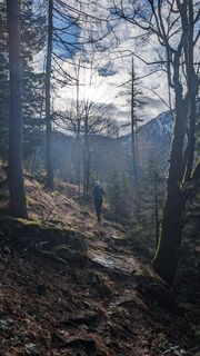 Foto von Klaus Lehner entlang der Tour