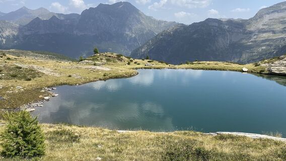 Photo de Cinzia le long du parcours