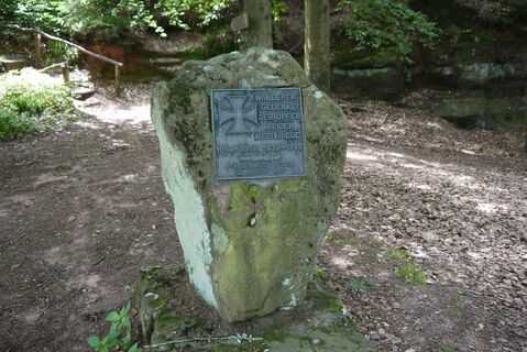 Gedenkstein am Stiefel