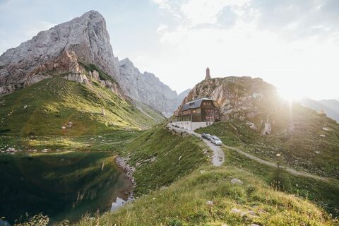 Wolayerseehütte in den Karnischen Alpen