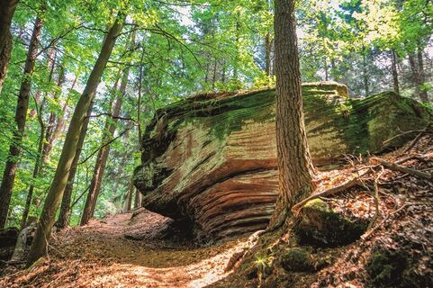 Krumholzer Stuhl - ein alter, schon von den Römern genutzter Steinbruch