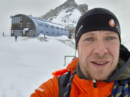 Fotografia z Severin Weber na trase