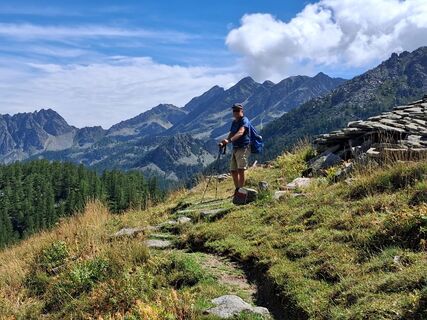 Photo de Claudio Dainese le long du parcours