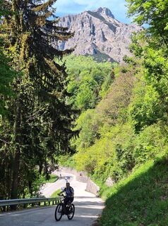 Foto de Günther Karrer a lo largo del recorrido