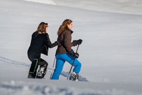 Schneeschuhtour im Sonnenschein