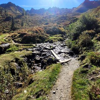 Foto de Brigitte Öttl a lo largo del recorrido
