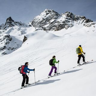 Skitour beim Litzner Gletscher in der Silvretta