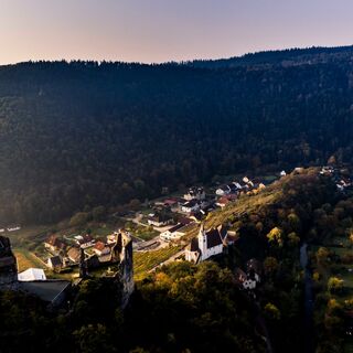 Kremstal mit Ruine Senftenberg