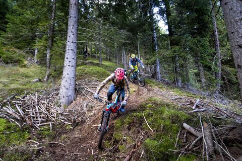 Abfahrt Singletrail