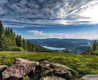 Blick vom Hochfirst zum Titisee