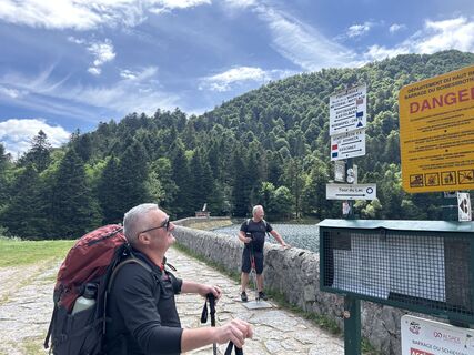 Foto von Mathieu Kleinbeck entlang der Tour