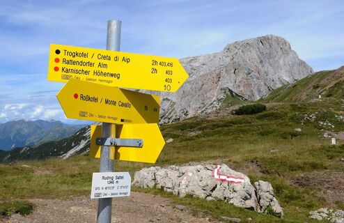 Der Karnische Höhenweg auf dem Nassfeld