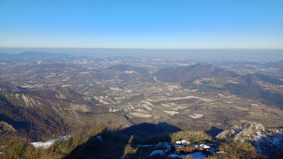 Fotografia z Davide Lucertini na trase
