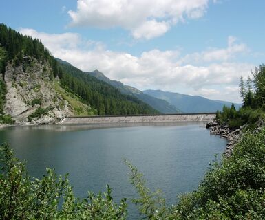 Blick über den Gößkarspeicher