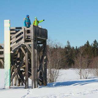 Aussichtsturm im Winter