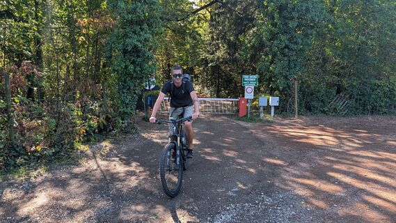 Photo de Simon Hauck le long du parcours