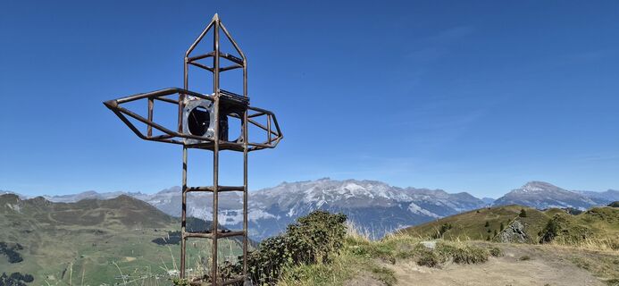 Foto de Priska Thomann-Bischofberger a lo largo del recorrido