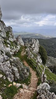 Photo de Giuseppe Deiana le long du parcours