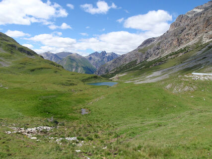 Der kleine See im Val Alpasgela