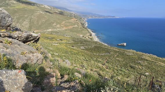 Zdjęcie z Katja Senkel wzdłuż trasy