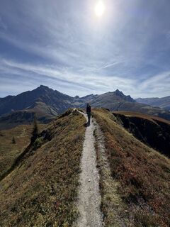 Foto von Alessandra entlang der Tour