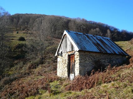 Hütte über Salsein