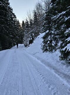 Foto de Sigrid Böhm a lo largo del recorrido