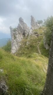 Foto von Cinzia entlang der Tour
