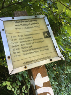Wegweiser auf dem K-Weg