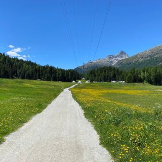 Richtung Camping St. Moritz
