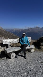 Photo de A.C. le long du parcours