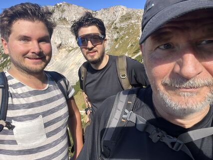 Foto de Andreas Prochaska a lo largo del recorrido