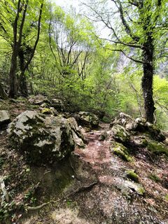 Foto von Mirco moretti entlang der Tour